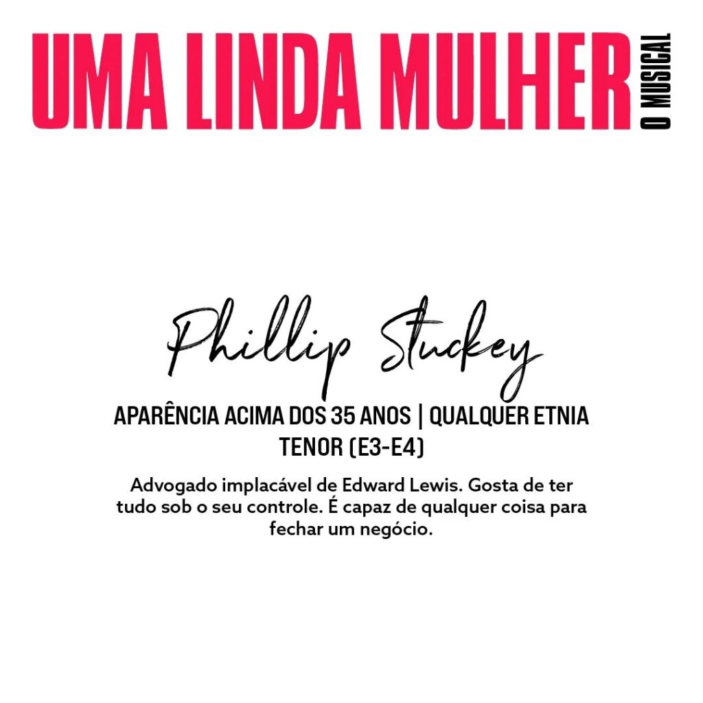 Musical "Uma Linda Mulher" abre inscrição para audições. Foto: Divulgação