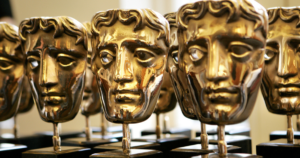 Estatuetas do BAFTA, premiação que é termômetro do Oscar.
