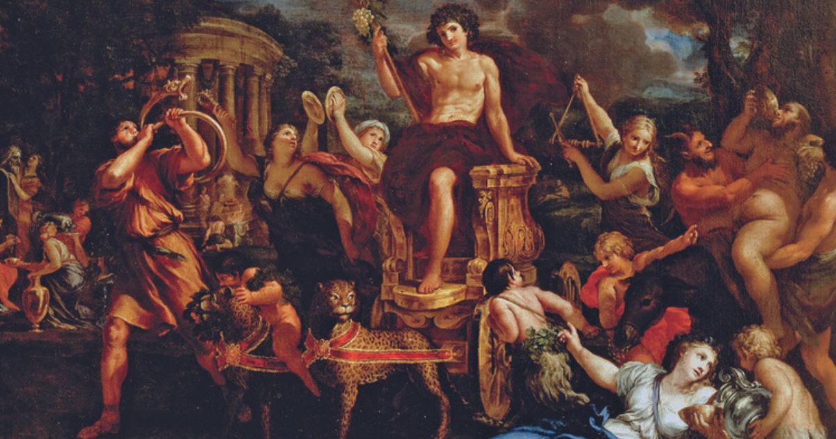 Dioniso sendo idolatrado