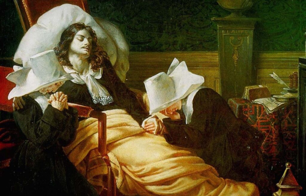 Morte de Molière, por Vafflard. Foto: Reprodução/Internet.