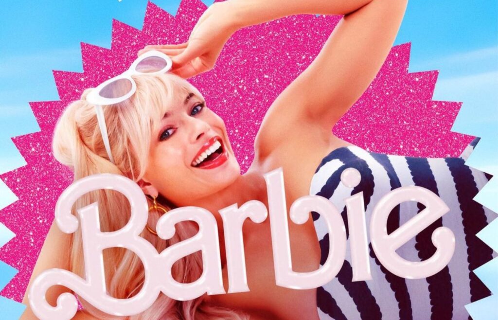 Margot Robbie em pôster solo de 'Barbie". Foto: Divulgação.