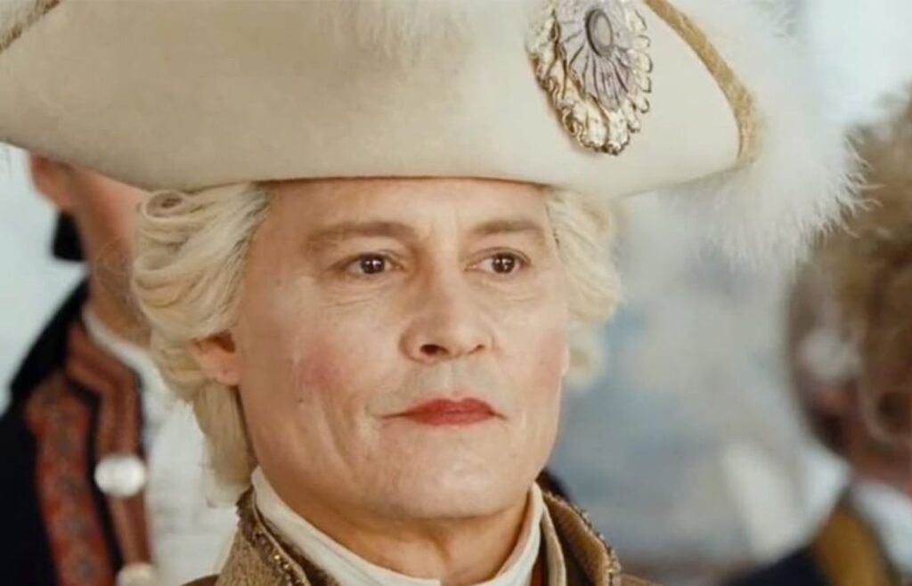 Johnny Depp em "Jeanne du Barry". Foto: Divulgação.