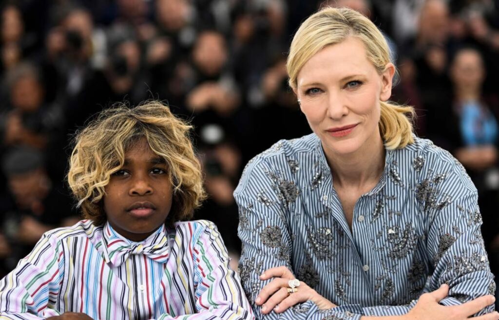 Cate Blanchett em Cannes para a estreia de The New Boy. Foto: Reprodução/Internet.