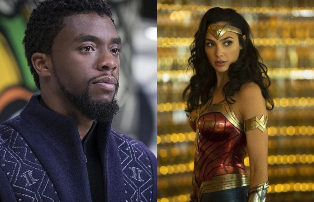 Chadwick Boseman e Gal Gadot vão ganhar estrelas na Calçada da Fama. Foto: Reprodução/Internet. Montagem: Blog Hipérion.