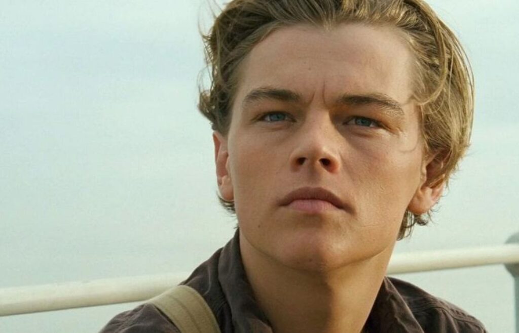 Leonardo DiCaprio em Titanic. Foto: Reprodução/Internet.