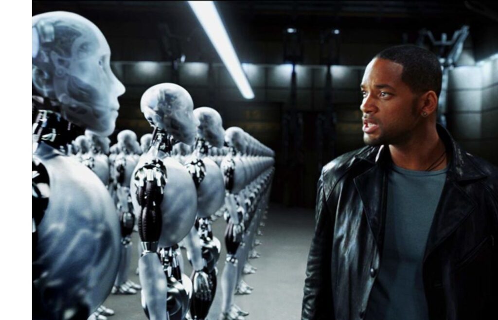 "Eu, Robô" (2004) é um filme sobre Inteligência Artificial. Foto: Divulgação.