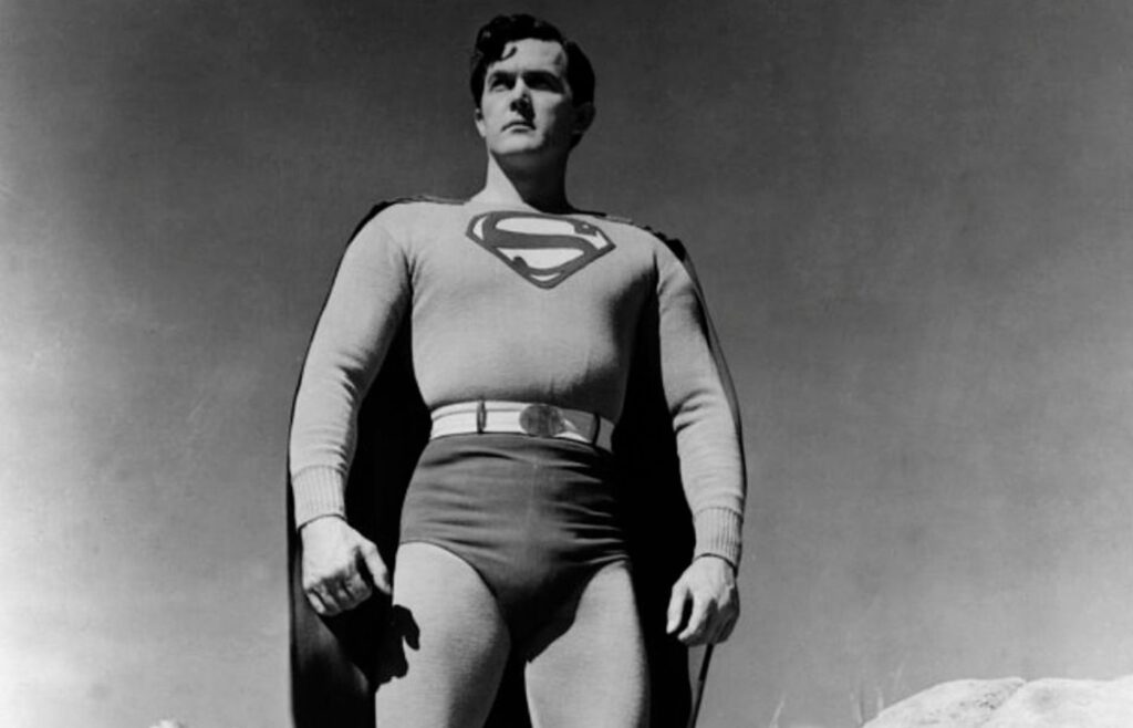 Kirk Alyn, o primeiro Superman. Foto: Reprodução/Youtube.