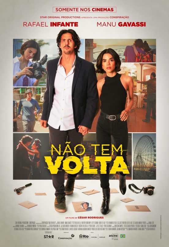 Pôster oficial de "Não Tem Volta", comédia nacional com Manu Gavassi. Foto: Divulgação/Conspiração Filmes.