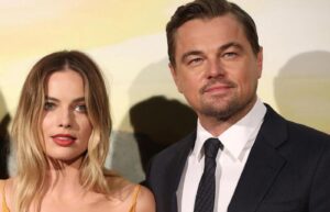 Margot Robbie e Leonardo DiCaprio são grandes amigos na indústria cinematográfica. Foto: Reprodução/Internet.