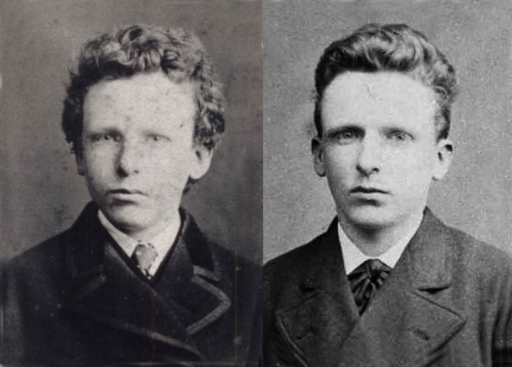 Vincent e Theo Van Gogh, os irmãos pintores. Foto: Pinterest.