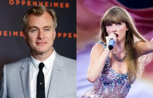 Christopher Nolan fala sobre filme de Taylor Swift. Fotos: Reprodução/Internet. Montagem: Blog Hipérion.