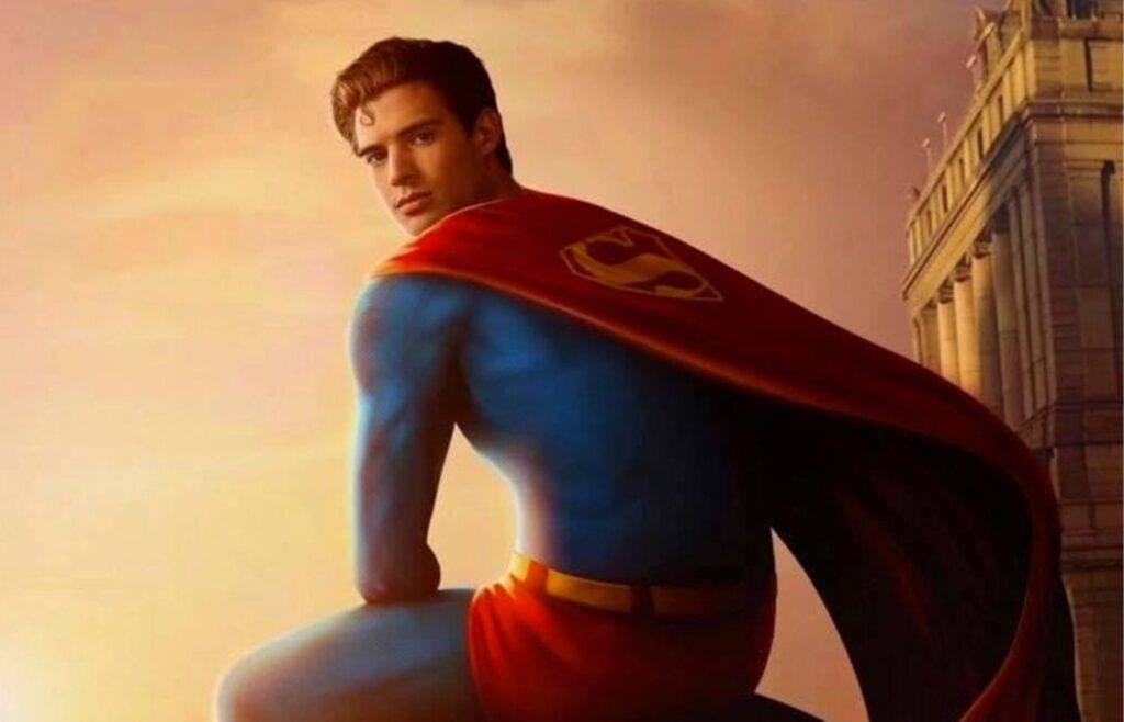 Superman: James Gunn revela imagem de David Corenswet como super-herói. Foto: Arte/Reprodução: IMDb