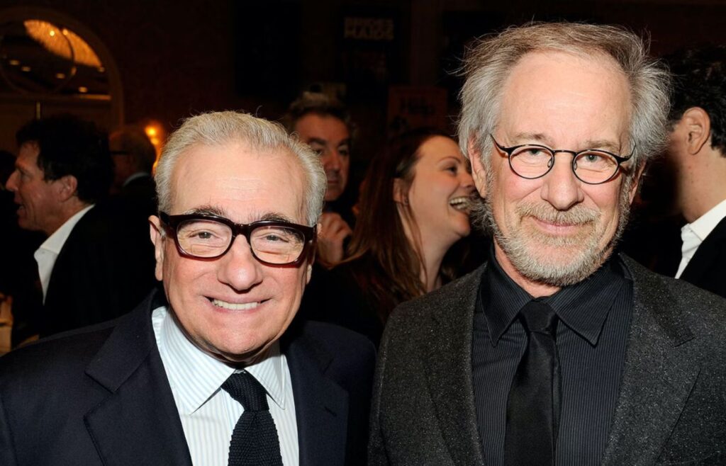 Steven Spielberg rende elogios à Martin Scorsese. Foto: Reprodução.