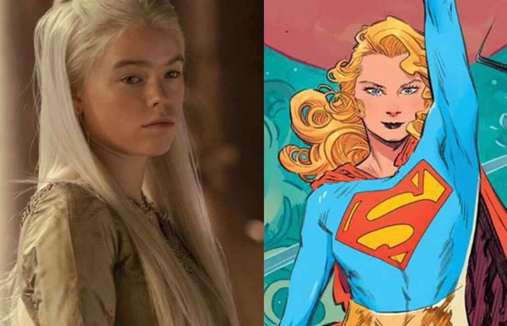 Milly Alcock será a nova Supergirl da DC de James Gunn; confira. Fotos: Divulgação. Montagem: Blog Hipérion.