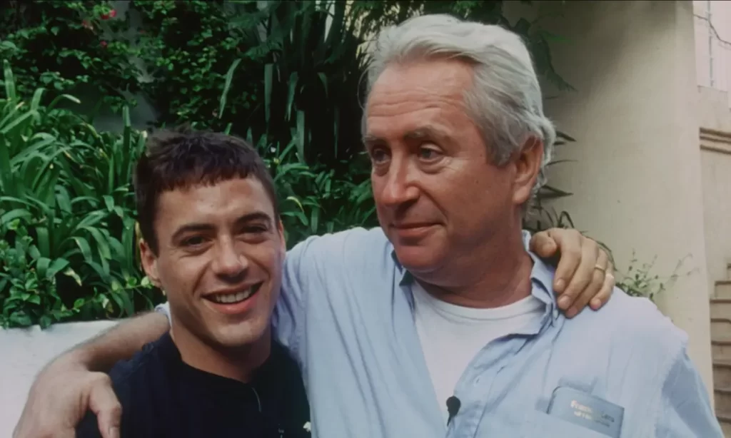 Robert Downey Jr. e seu pai, Robert Downey Sr. Foto: Reprodução/Netflix.