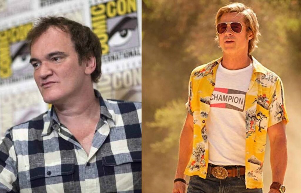 Brad Pitt irá estrelar "The Movie Critic", último filme de Quentin Tarantino. Fotos: Reprodução. Montagem: Blog Hipérion.