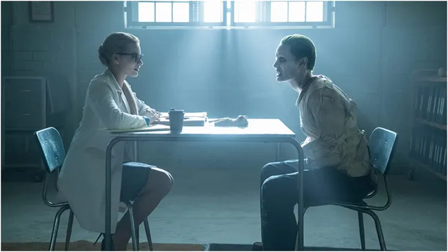 Margot Robbie e Jared Leto em "Esquadrão Suicida" (2016. Foto: Warner Bros. 