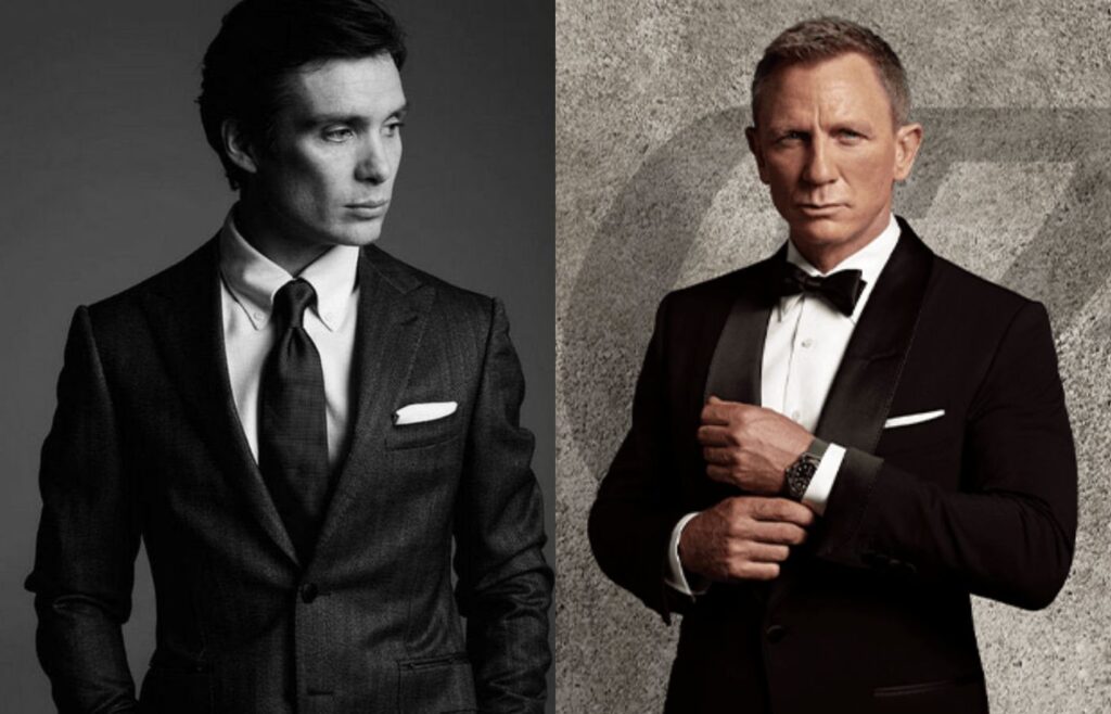 Cillian Murphy é aposta de Pierce Brosnan para ser James Bond. Fotos: Reprodução. Montagem: Blog Hipérion.