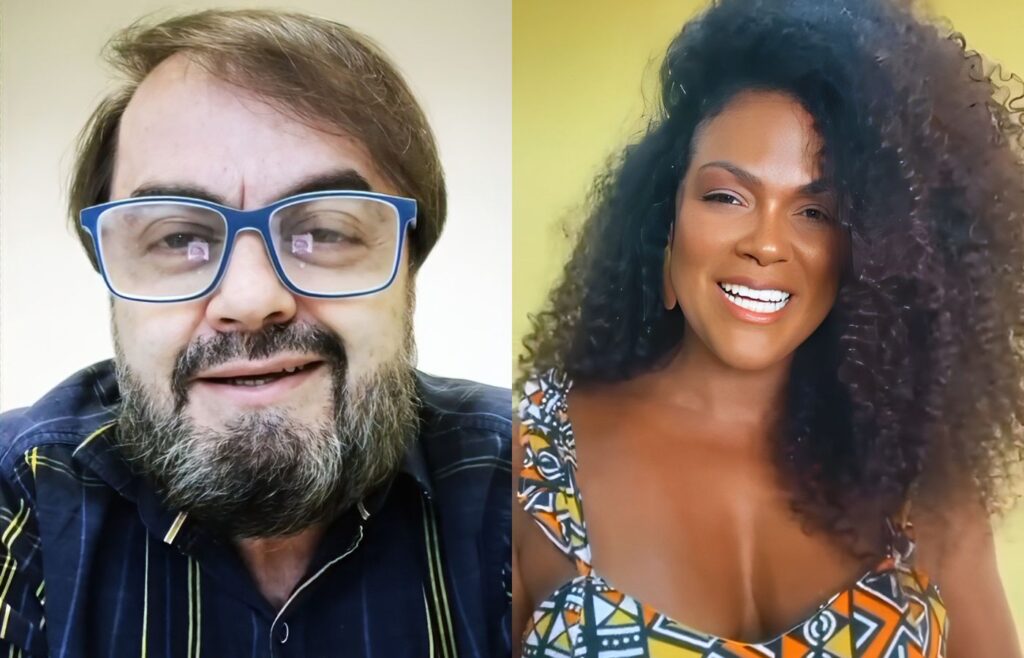 Eduardo Japiassu e Fernanda Spíndola irão se apresentar na Paixão de Cristo 2024. Fotos: Divulgação.