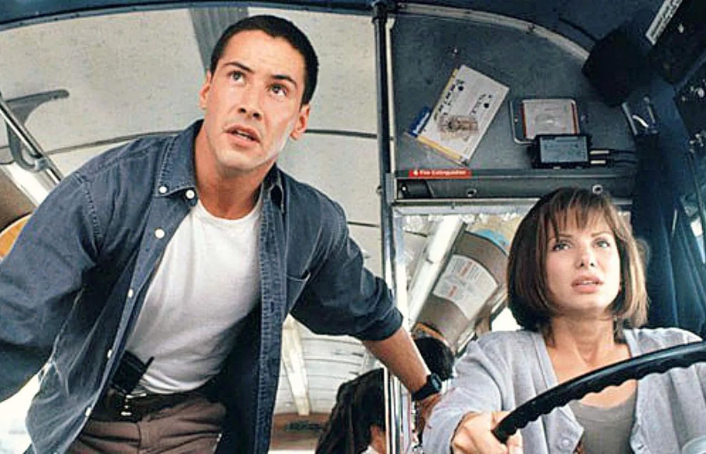 Keanu Reeves e Sandra Bullock topam sequência de Velocidade Máxima. Foto: Reprodução.