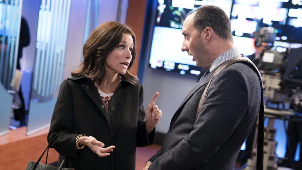 Julia Louis Dreyfus e Tony Hale em "Veep". Foto: Reprodução/HBO.