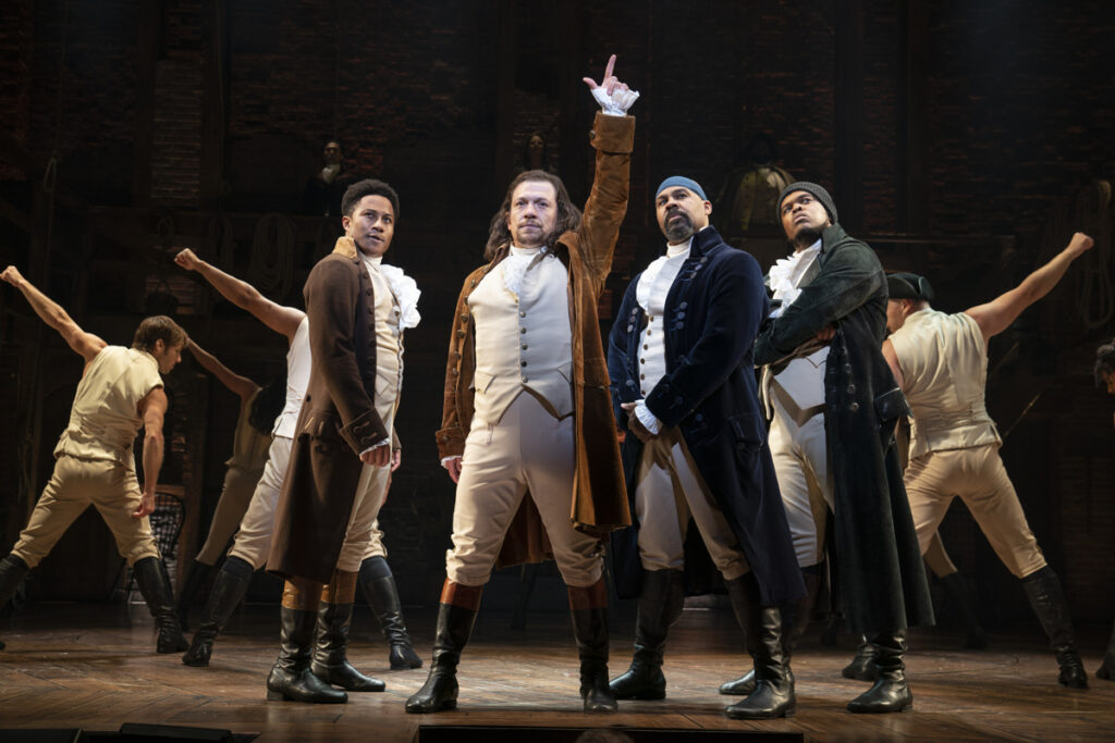 Hamilton no teatro Broadway. Foto: Broadway Shows. 