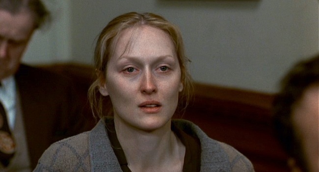 Meryl Streep em "A Escolha de Sofia". Foto: Reprodução.