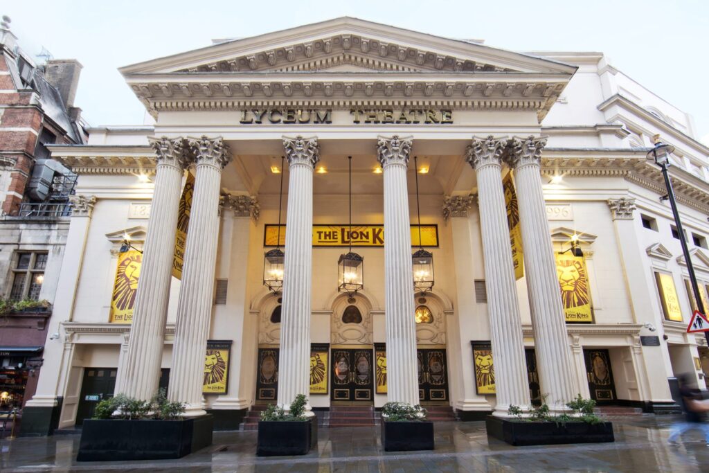 Lyceum Theatre, o teatro de Londres. Foto: ATG. 