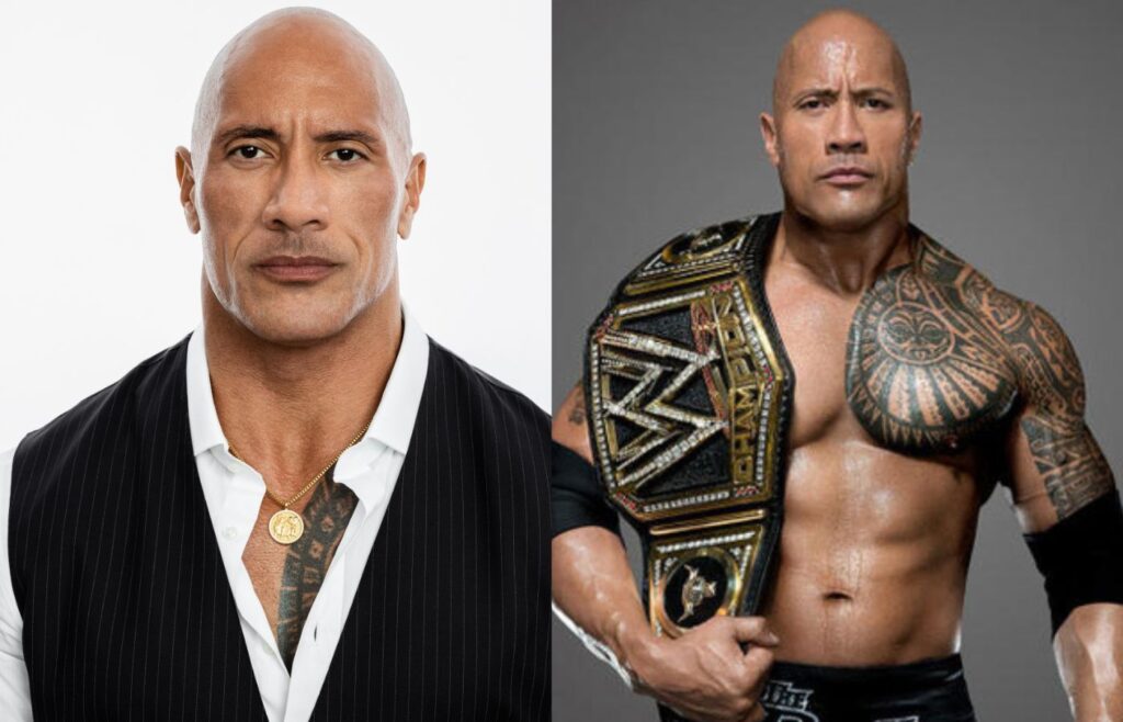 Dwayne Johnson é um dos atores que se destacaram no esporte. Fotos: Divulgação. 
Montagem: Blog Hipérion.