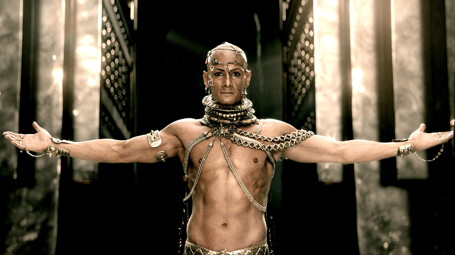 Rodrigo Santoro em "300: A Ascensão do Império". Foto: Divulgação.