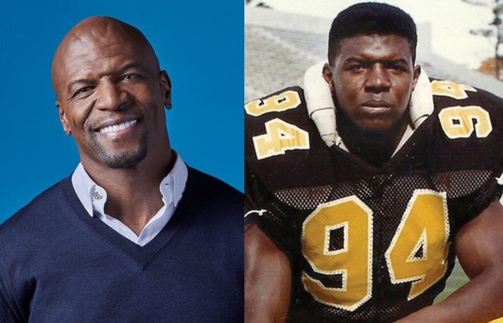 Terry Crews.é um dos atores que se destacaram no esporte. Fotos: Reprodução. 
Montagem: Blog Hipérion.