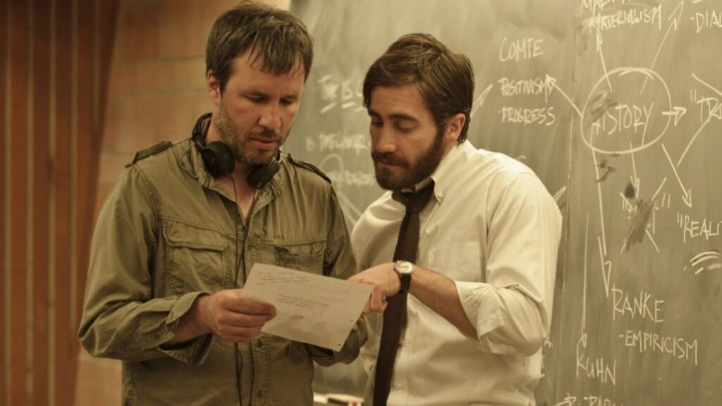 Denis Villeneuve e Jake Gyllenhaal durante as filmagens de "O Homem Duplicado" (2013). Foto: Divulgação.