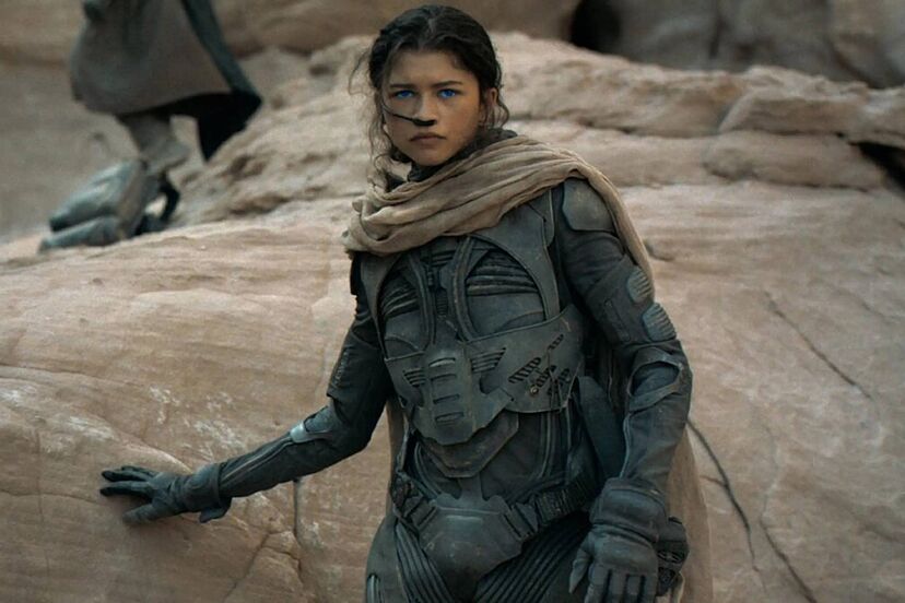 Zendaya como Chani em "Duna". Foto: Divulgação.