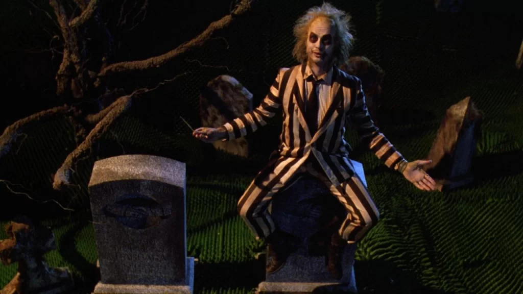 Michael Keaton em "Beetlejuice". Foto: Divulgação.