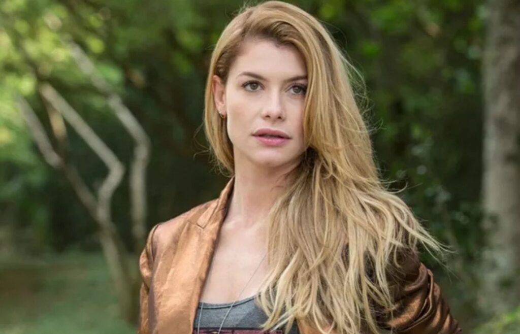 Alinne Moraes tem nome artístico acrescentando uma letra. Seu verdadeiro é Aline. Foto: Tv Globo/Divulgação