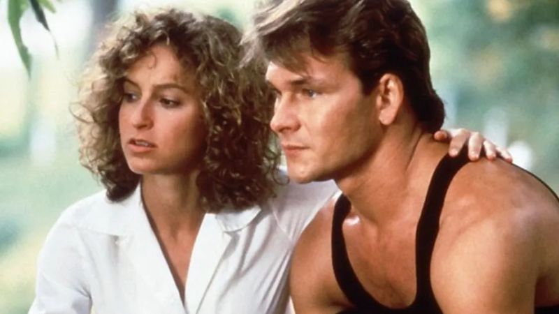 Jennifer Grey e Patrick Swayze, protagonistas de Dirty Dancing. 