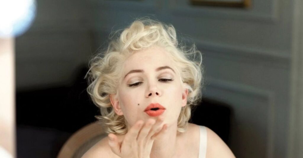 Michelle Williams como Marilyn Monroe. Foto: Reprodução.