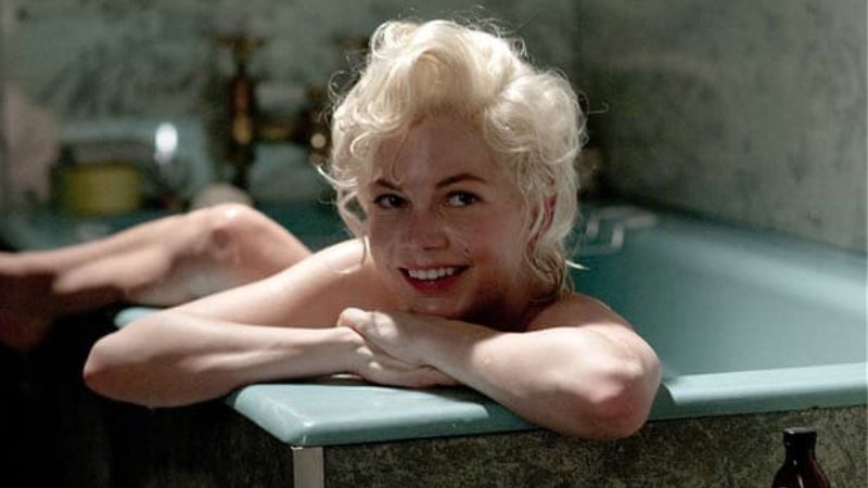 Michelle Williams como Marilyn Monroe em "Sete Dias com Marilyn". Foto: Reprodução.