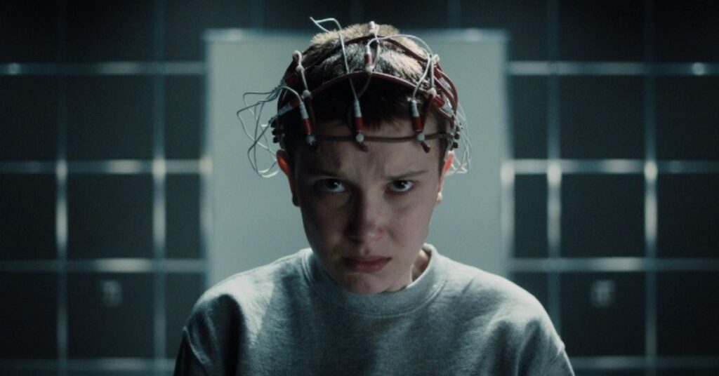 Millie Bobby Brown e o desafio de se tornar Eleven. Foto: Reprodução/Netflix.