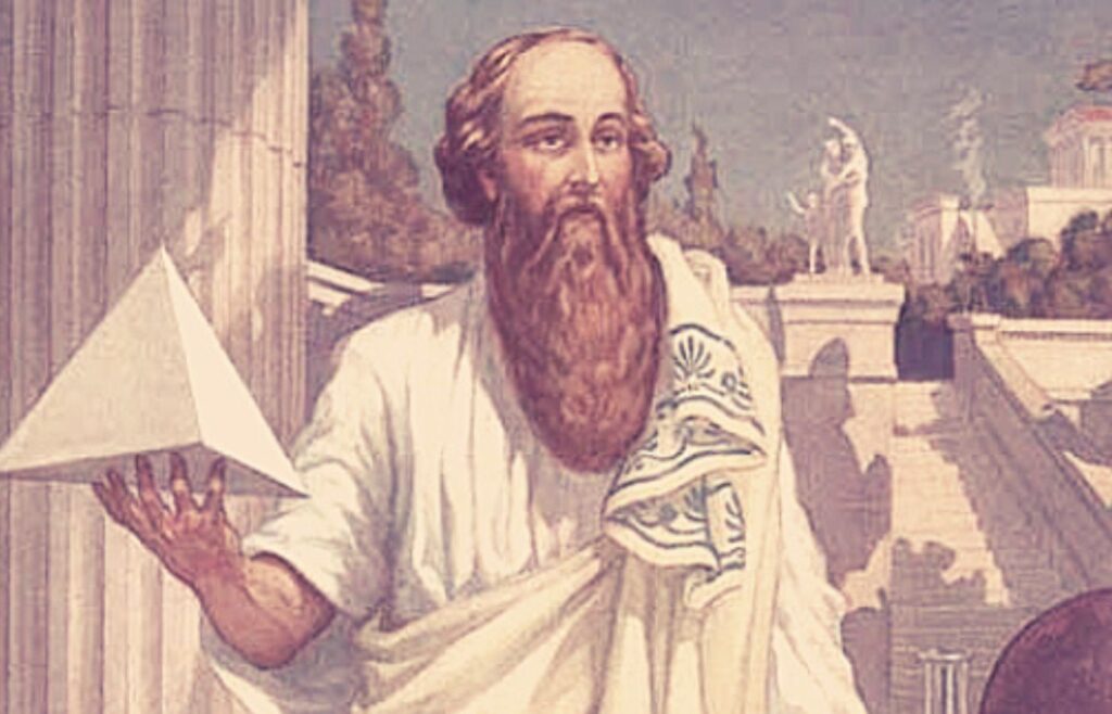 Pitágoras, filósofo da numerologia pitagórica. A numerologia se conecta aos nomes artísticos também. Foto: Reprodução.