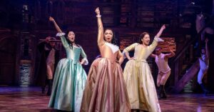 As coreografias impossíveis do teatro. Hamilton - O Musical. Foto: Reprodução.