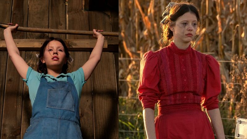 A importância dos figurinos nos filmes. Pearl (2022). 
Fotos: Divulgação/A24.
Montagem: Blog Hipérion.