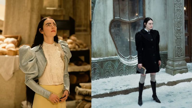 A importância dos figurinos em filmes. 
Pobres Criaturas (2023). Fotos: Divulgação.
Montagem: Blog Hiperion.