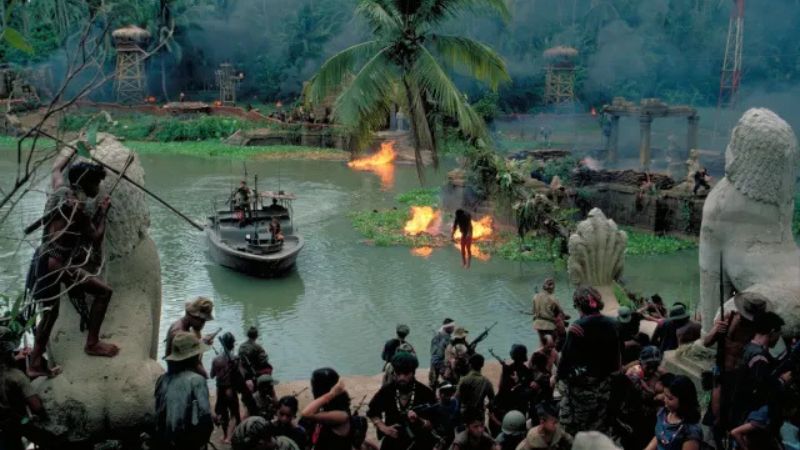 Bastidores de Apocalypse Now. Foto: Reprodução.