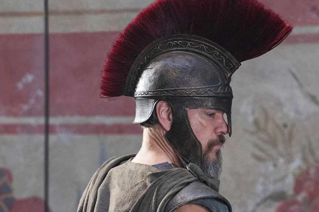 Matt Damon em "A Odisseia" (2026). Foto: Divulgação.