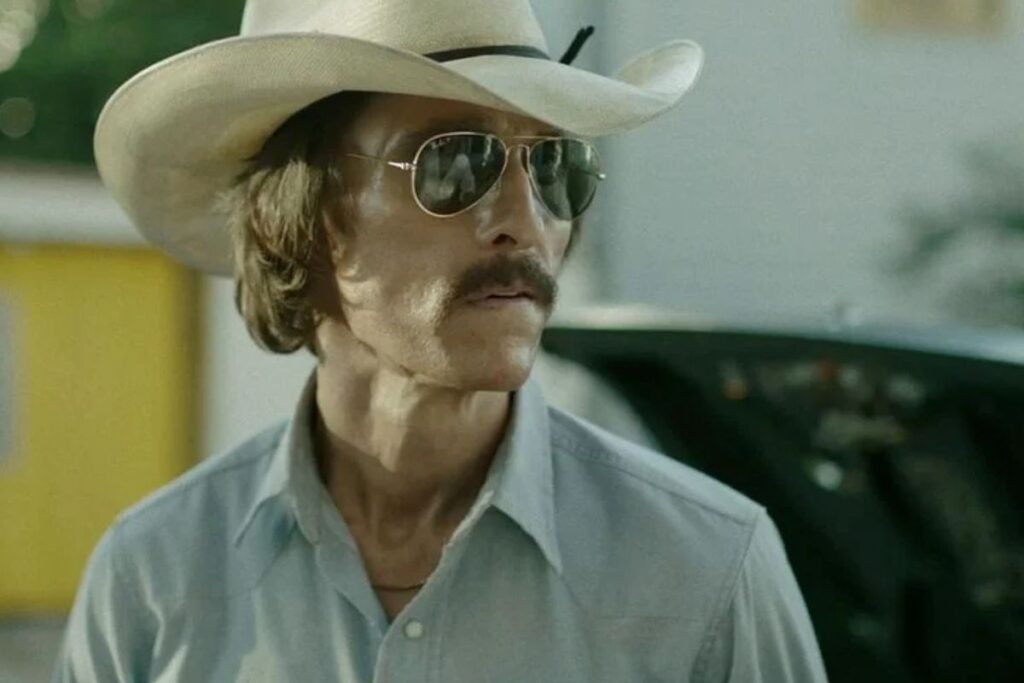 Matthew McConaughey em "Clube de Compras Dallas" (2013). Foto: Reprodução.
