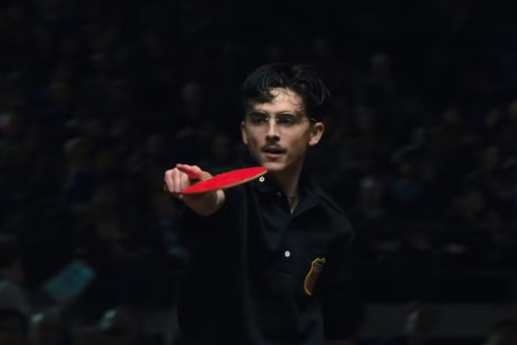 Timothée Chalamet em "Marty Supreme". Foto: Divulgação.