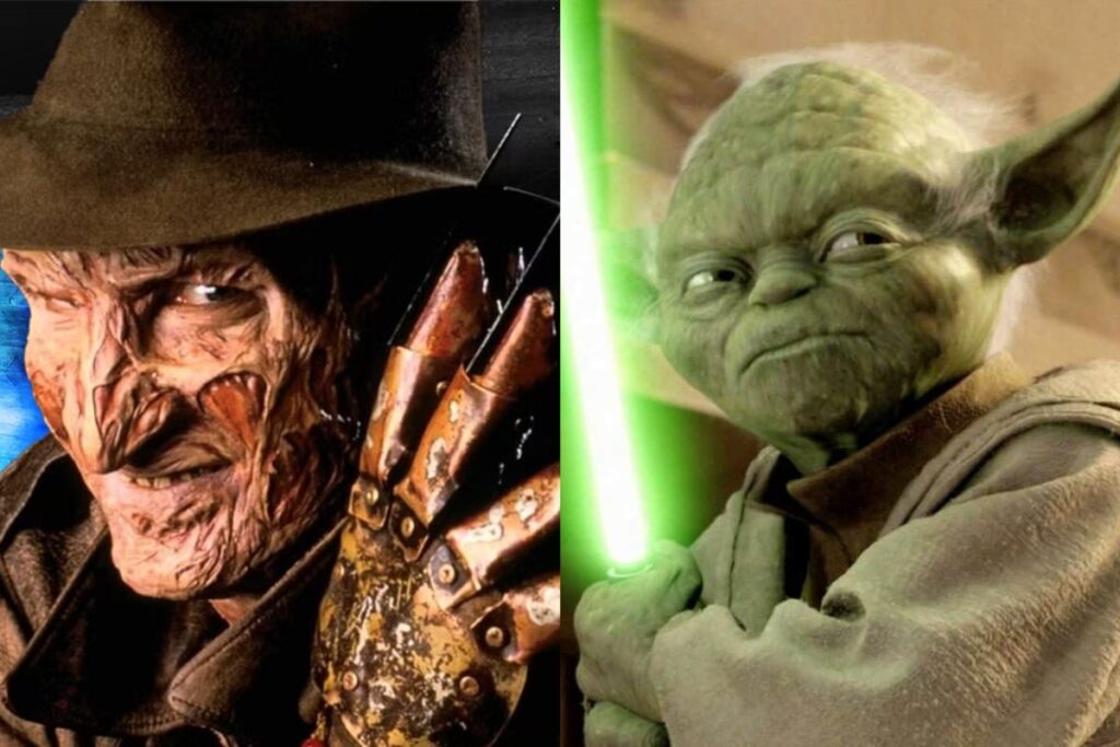 Freddy Krueger e Star Wars: Uma conexão curiosa.  Fotos: Reprodução.
Montagem: Blog Hipérion.