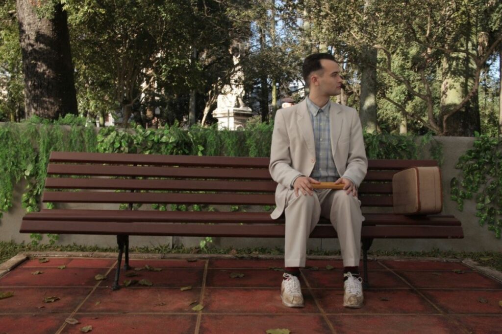 Tom Hanks em "Forrest Gump" (1994). Foto: Reprodução/Paramount Pictures. 